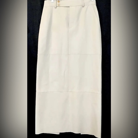 Gucci by Tom Ford Fall/Winter 1998 Cream Wool Cargo Evening Skirt Size M/L Rare! - Picture 4 of 16